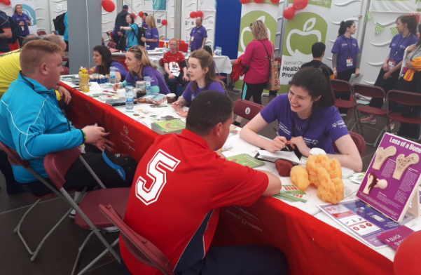 Special Olympics athletes at a Health Promotion event