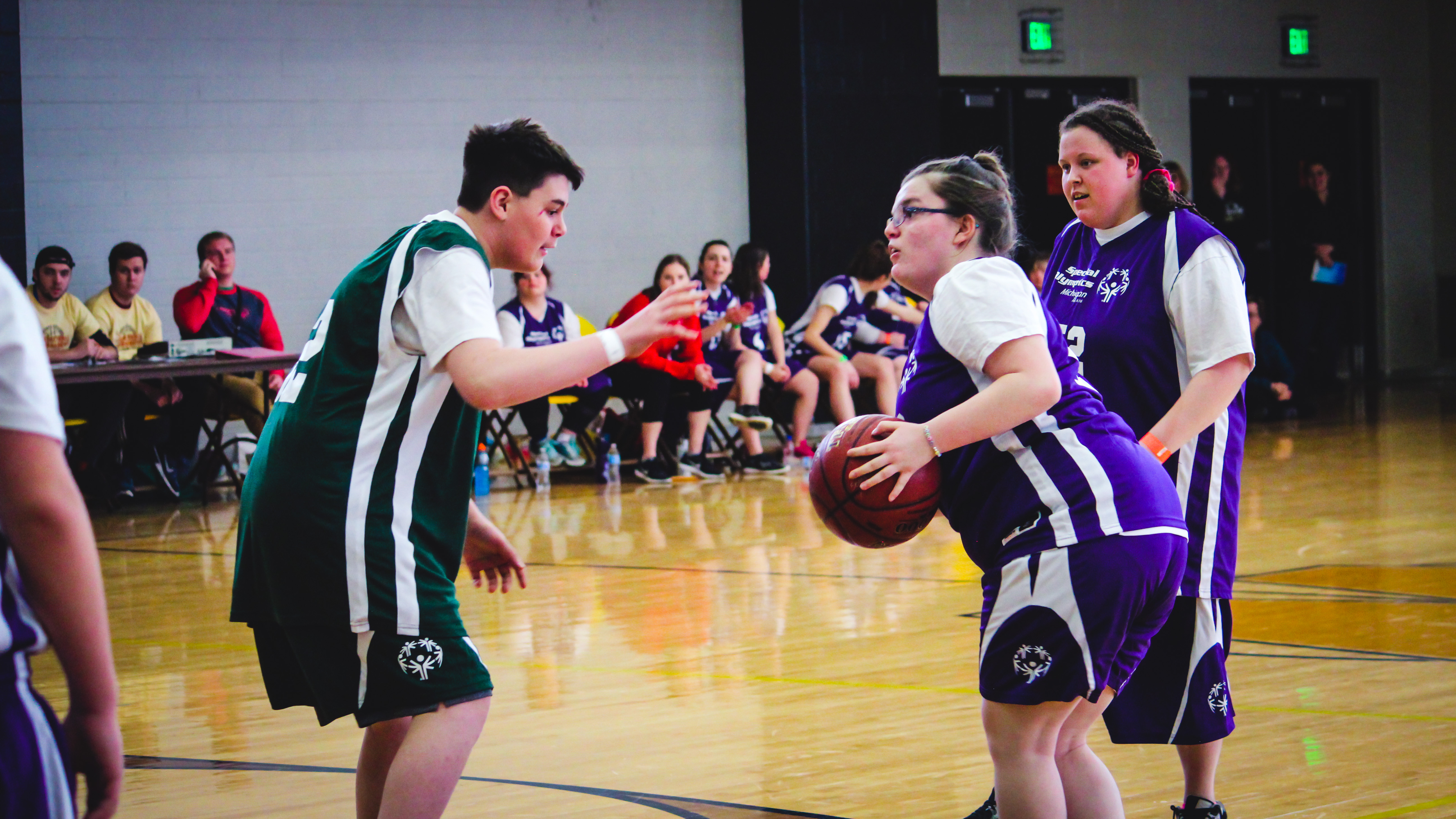 athletes during basketball competition