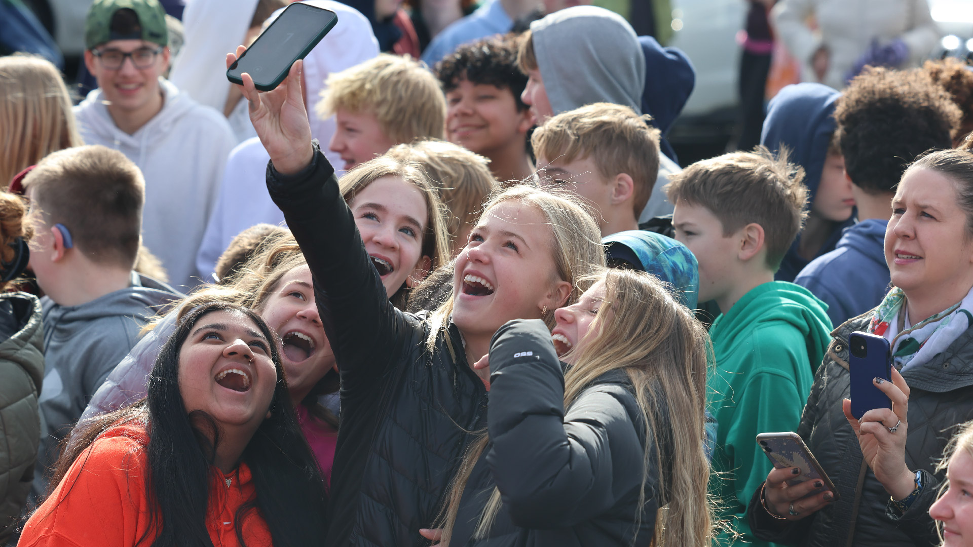 students at a cool school event