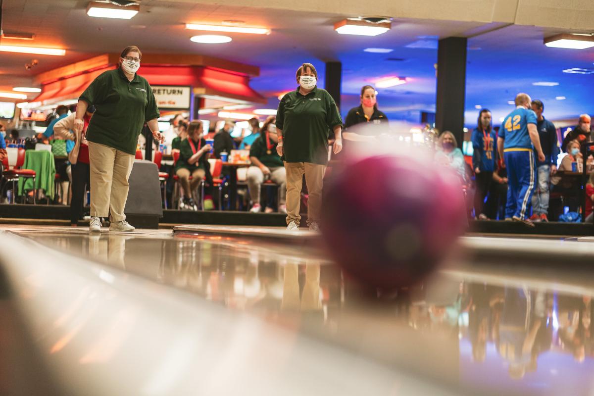   Athletes prepare forSpecial Olympics Michigan Poly Hockey & Unified Bowling Competition