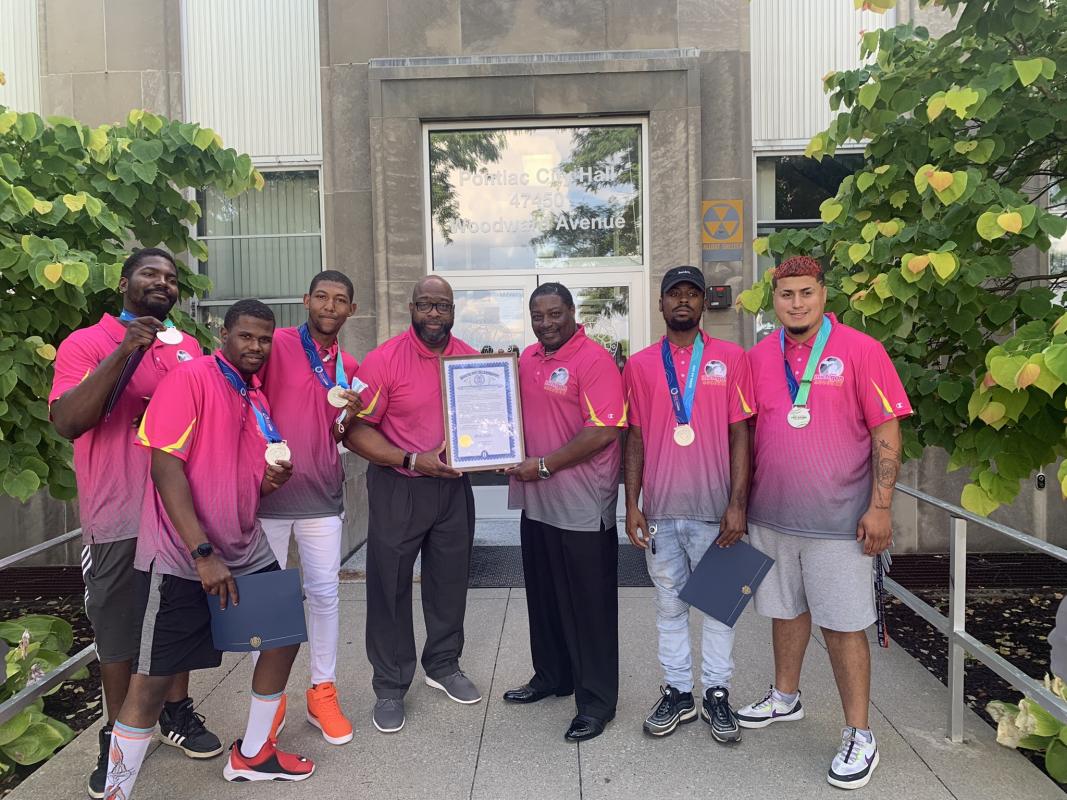 Team Pontiac with resolution from City of Pontiac