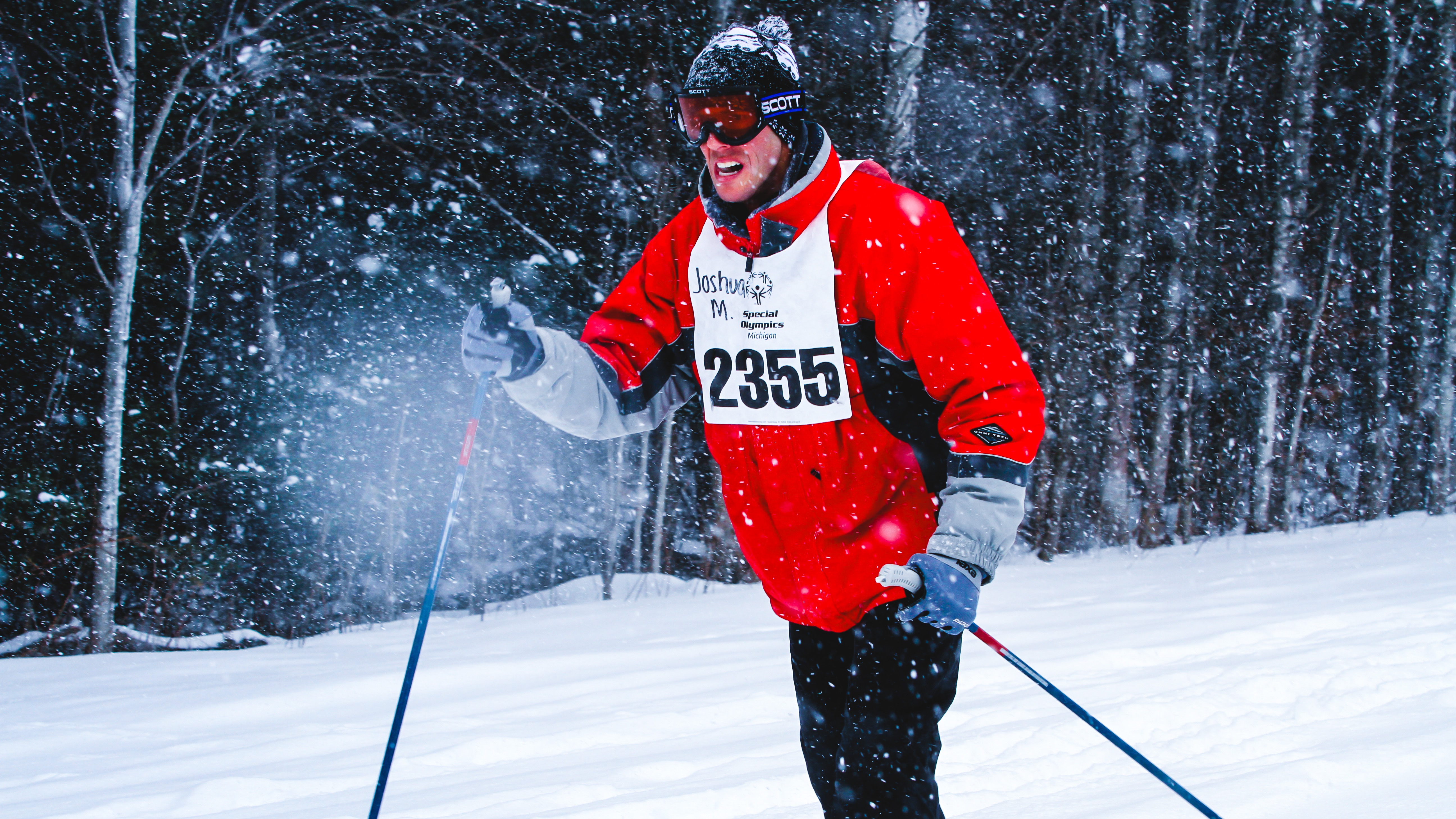 athlete skiing in the snow