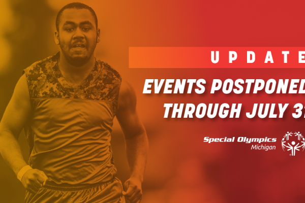 Special Olympics Michigan in-person events postponed through July 31