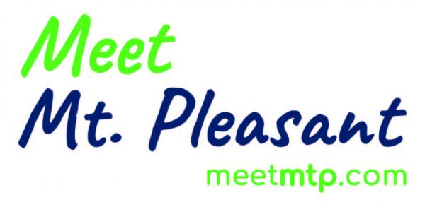 Meet Mt. Pleasant wording with meetmtp.com web address